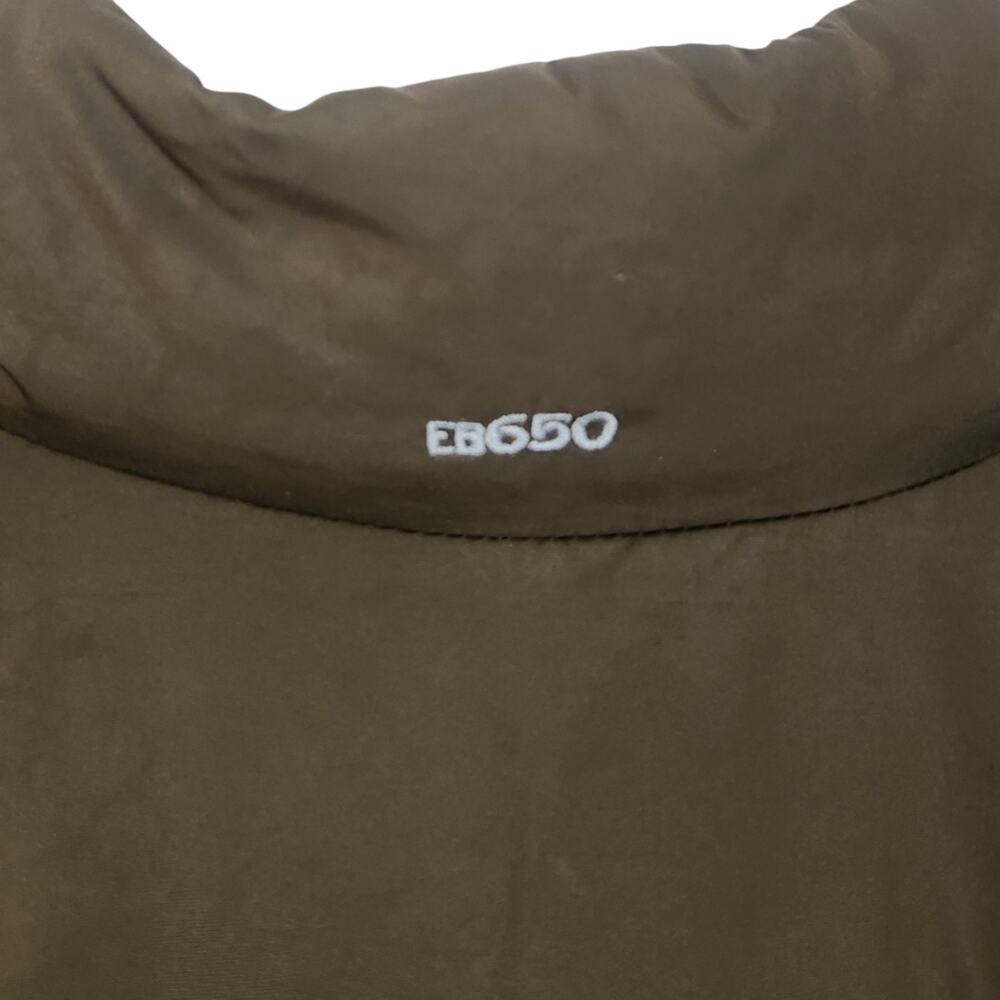 Eddie Bauer 650 Down Puffer Vest Mens XL Brown Gold Full Zip Insulated Quilted - Picture 12 of 14